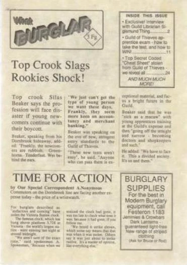 Guild Of Thieves Game Manual ONLY, 39 pages 1987 Magnetic Scrolls instructions - Image 1 of 1