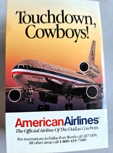 American Airlines NFL Dallas Cowboys 1993 Pocket Spielplan Stadionkarte 3 1/4 Zoll - Bild 1 von 3