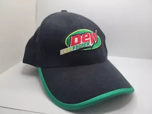 Dew Crew Mountain Dew Employee Issued Black Baseball Cap Hat Strapback - Picture 1 of 4