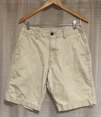 Pantalones Cortos Chinos Ligeros de Sarga Frontal Plano Azul Marino Nuevos para Hombres Talla 31x10 Algodón Foto 1 de 4