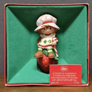 Vintage 1980 Strawberry Shortcake Ornament- A Christmas Sugarplum WWA **READ** - Picture 1 of 14