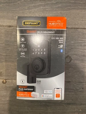 Defiant Smart Wi-Fi Deadbolt - Entrada con llave + Control de aplicación | Funciona con asistencia de voz Foto 1 de 2