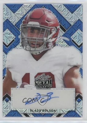 2022 Leaf Metal Draft Portrait Blue Mojo /15 Slade Bolden #PA-SB1 Rookie Auto RC - Image 1 of 2