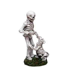ESQUELETO CON PERRO Mini Decoración Halloween Nuevo Embalaje Minorista - Imagen 1 de 3