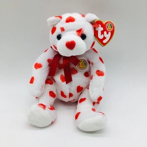 Ty Beanie Baby ❤️ HEARTTHROB THE BEAR BBOM 6" Stuffed Plush NEW MWMT's - Picture 1 of 7