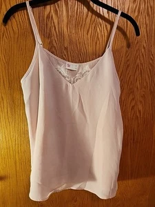 SO Lace Trim Soft Rose Camisole size Medium - Picture 1 of 5
