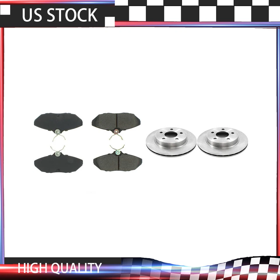 Rotores de freno traseros y pastillas de freno metálicas para Ford Thunderbird 1996-1997 Foto 1 de 4