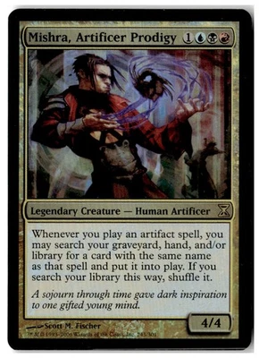 MTG Foil Mishra, Artificer Prodigy - Time Spiral Moderately Played English - Image 1 of 2