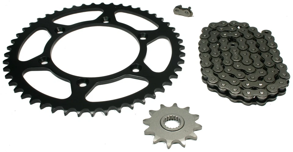 Conjunto de corrente e roda dentada 12/49 para Suzuki RM125, 2000-2003 - RM 125 - Imagem 1 de 1