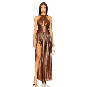Vestido retrofete para mujer Salem drapeado metálico talla M - Imagen 1 de 13