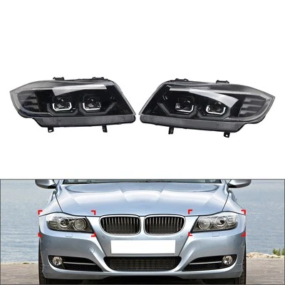 2pcs Head Lamp Assembly Headlight For BMW 323i 328i 325i 335i 335d Sedan Foto 1 de 4