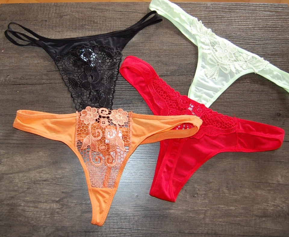 Damen String-Tangas ,Höschen,Slip 4 Stück Gr.M - Bild 1 von 1