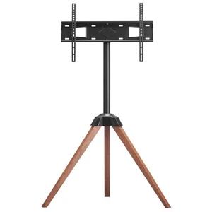 Tripod Easel TV Stand Wood Legs Holds up to 45 kg for 40-65 Inch Screens - Picture 1 of 12