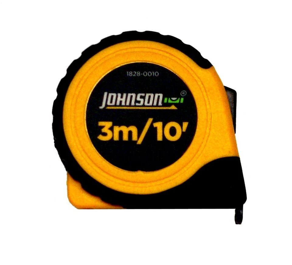 Johnson Level & Tool 1828-0010 Metric/Inch Power Tape, 3 m, Yellow,black - Image 1 of 4