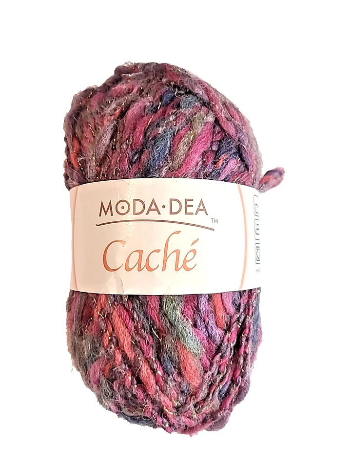 Moda DEA Cache Yarn 4 Skeins Rave Chunky Variegated 50 Grams