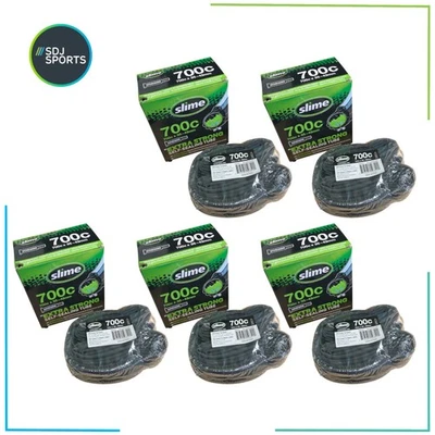 Slime Inner Tube 700 x 35/43C Self Healing Bike Tubes Schrader Valve x5 - Image 1 of 4