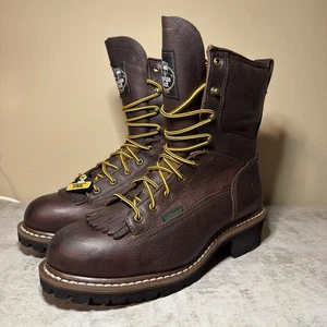 Neu Georgia Logger Größe 9,5 M wasserdicht Stahlkappe Arbeitsstiefel G7313 EINZELHANDEL 171 $ - Bild 1 von 11