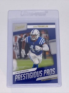 2024 Prestige Zaire Franklin Prestigious Pros Gold Serial Numbered 33/75 SP Rare - Picture 1 of 7