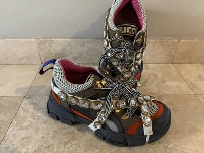 ZAPATOS MUJER GUCCI 100% AUTÉNTICOS REALES Talla 6-6.5 con correas de cristal extraíbles Foto 1 de 4