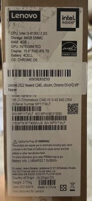 lenovo chromebook c340-15 new 2022 - Image 1 of 4