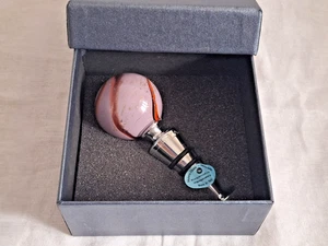 80er Jahre - Flaschenverschluss aus Muranoglas - Fincantieri Schiffsgadget - Bild 1 von 8