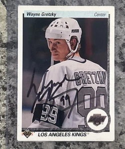 Wayne Gretzky handsignierte handsignierte Los Angeles Kings 1990 Upper Deck NHL Karte - Bild 1 von 2