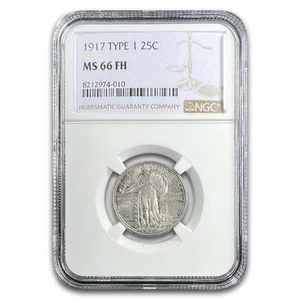 1917 Standing Liberty Quarter Type-I MS-66 NGC (Full Head) - Picture 1 of 3