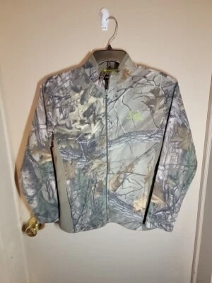 REALTREE WOODLAND CAMO FULL ZIP FLEECE JACKET COAT MENS SIZE XL (14-16) - Image 1 of 4