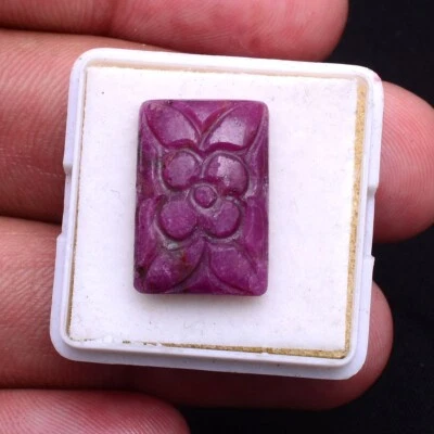 18.60 Cts Natural Ruby Untreated Rare Moghul Carved Exclusive Loose Gemstone - Image 1 of 4