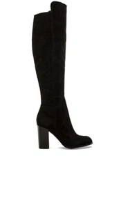 Pour La Victoire Talia Suede Over The Knee Boots Size 7.5 Black - Picture 1 of 3