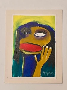 Original signiertes Acrylgemälde Alejandro (Nachname ?) Muppet Like Figur 2000 - Bild 1 von 5