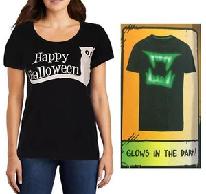 Damas Hombres Camiseta BRILLA EN LA OSCURIDAD Estampado Vestido Disfraz Cuello Redondo Nuevos Diseños - Imagen 1 de 16
