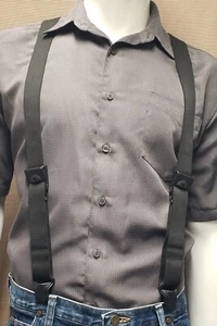 SureKlip Suspenders 1-1/4", Cam-Lock Adjusters & Clips, Dress Duty, TSA Friendly - Picture 1 of 32
