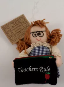 Teachers Rule Gift Card Holder Holiday Ornament - Picture 1 of 3
