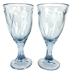 2er Set Vintage Noritake Sweet Swirl hellblau Weingläser Kelche - Bild 1 von 21
