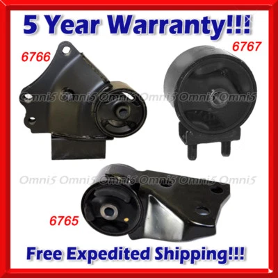 K607 Fit 2000-2004 Kia Spectra 1.8L AUTO Trans Motor & Trans Mount Set 3PCS - Imagem 1 de 4