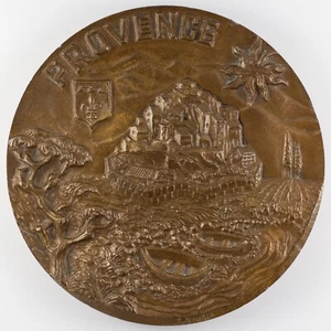 Médaille Région de la Provence - Signée par Odette Singla - Imagen 1 de 3
