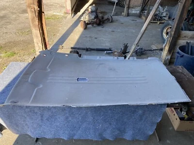 99-01 ISUZU VEHICROSS Upper Roof Headliner Gray Cloth Molded Liner OEM #1381E - Image 1 of 4