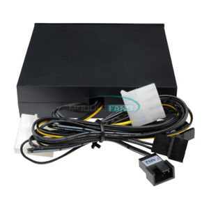 3.5inch PC HDD CPU 4 Channel Fan Speed Controller Led Cooling Front Panel