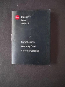 #A1272-Leica 11891   Garantiekarte , Warranty card, - Bild 1 von 3
