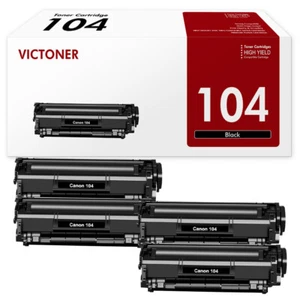4PK Toner Cartridge 104 Compatible FX9 FX10 For Canon 104 ImageClass MF4150 D420 - Picture 1 of 1