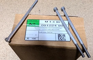 95 Zylinderschrauben 4x90mm DIN 912 A2 Innensechskant ISO 4762 Edelstahl VA - Bild 1 von 1