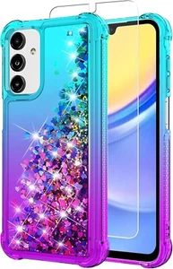 Funda para Samsung Galaxy A15 5G con Brillo Líquido Flotante y Protector de Pantalla - Imagen 1 de 7