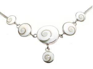 925 ECHT SILBER *** Shivaauge Collier Kette Halskette 40-44 cm (verstellbar) - Bild 1 von 7