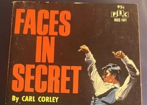 FACES IN SECRET 1967 VINTAGE PULP NOVEL GAY INTEREST PUBLISHER EXPORT HES 101 - Imagen 1 de 1