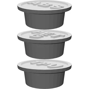 Spool Cap Set for Filament Wall Mount - Multi-Material Storage System - Foto 1 di 3