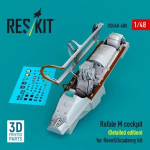 1/48 ResKit RSU48-0480 Rafale M cockpit (Detailed edition) for Revell/Academy ki - Picture 1 of 3
