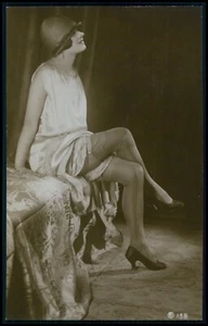 d020 Francés Desnudo Mujer Wyndham Risk Lencería Original Antigua Años 1920 Foto Postal - Imagen 1 de 2