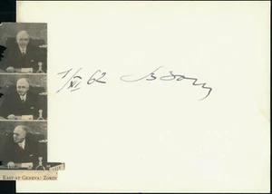 Valerian Zorin Autograph (?) - Cuban Missile Crisis - Rare! - Picture 1 of 2