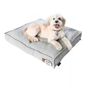 Cuccia per Cani Super Morbida Imbottita con Copertura Lavabile in Lavatrice Grigio Chiaro e Azzurro - Foto 1 di 8
